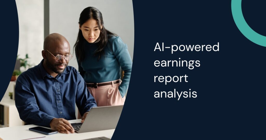 AI-powered earnings report analysis showing data extraction, transformation, and Excel dashboard automation.